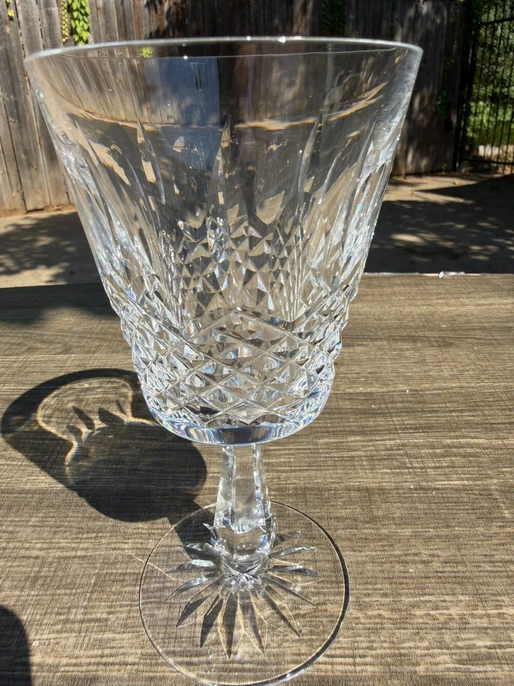 Waterford Crystal Kenmare Water Goblets Set of 5 Signed Ireland 6 7/8